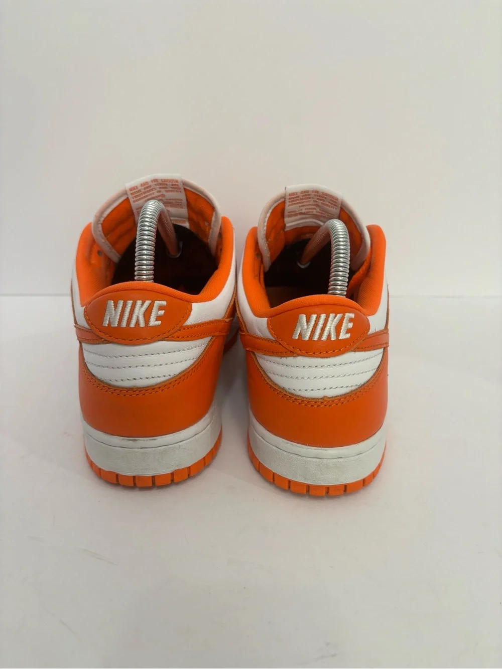 Nike Men’s Low-Top Sneakers in Orange and White
